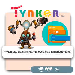 Tynker. Learning to manage characters.  - Programming for children in Dubai